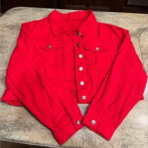 Red Jean Jacket